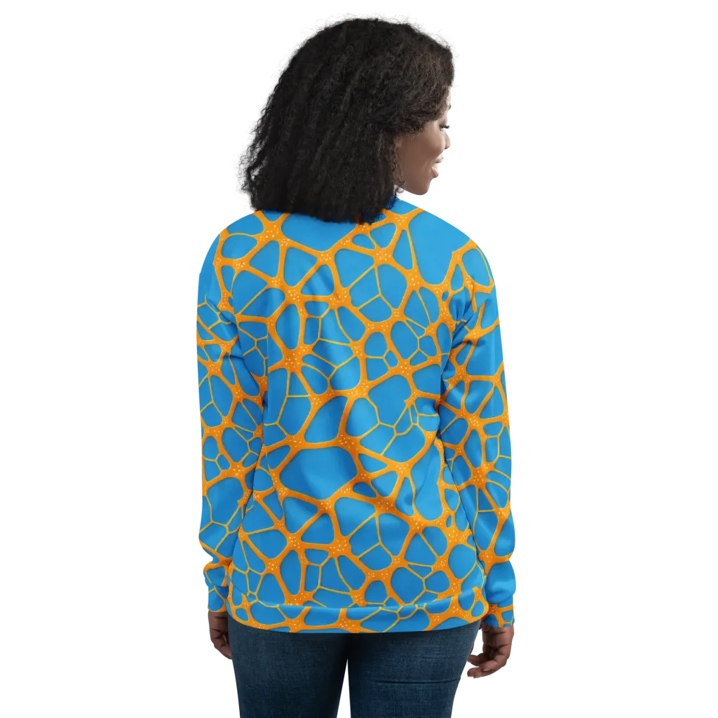 Citrus Cellscape on Bomber Jacket — Back