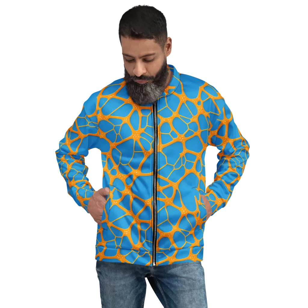 Citrus Cellscape on Bomber Jacket — Front