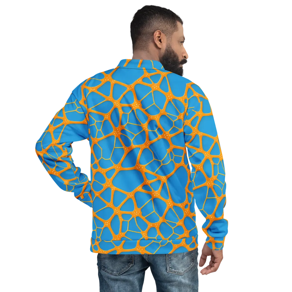 Citrus Cellscape on Bomber Jacket — Back