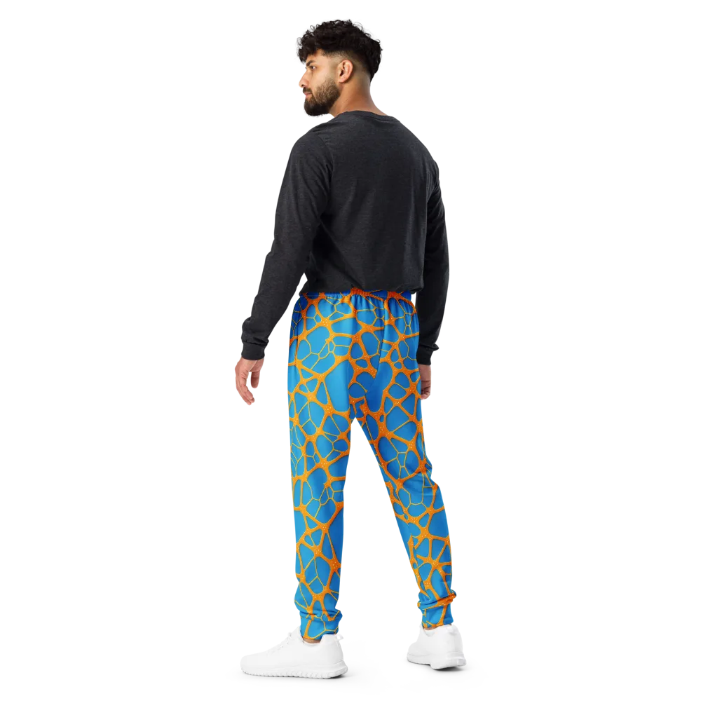 Citrus Cellscape on Men's Joggers — Back