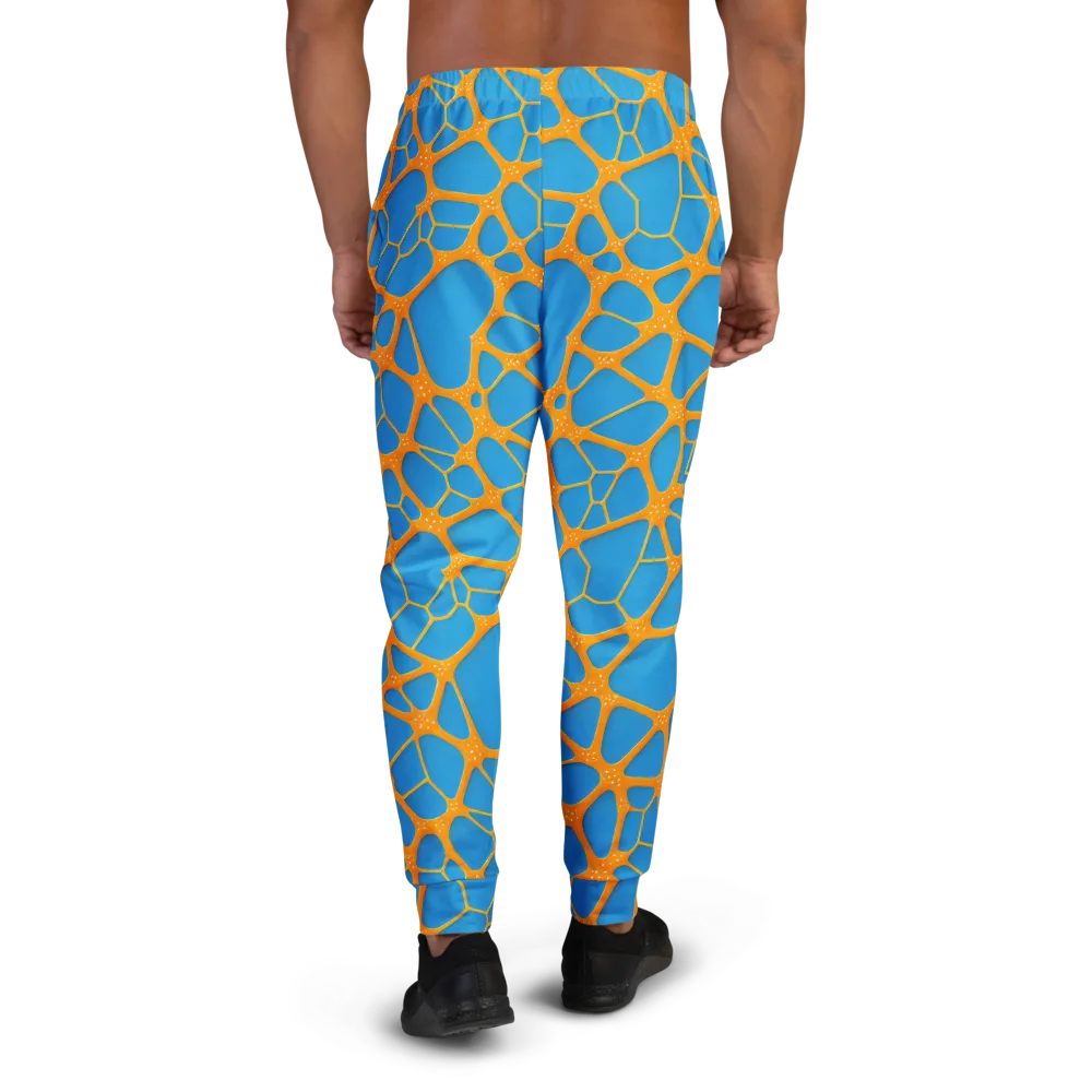 Citrus Cellscape on Men's Joggers — Back