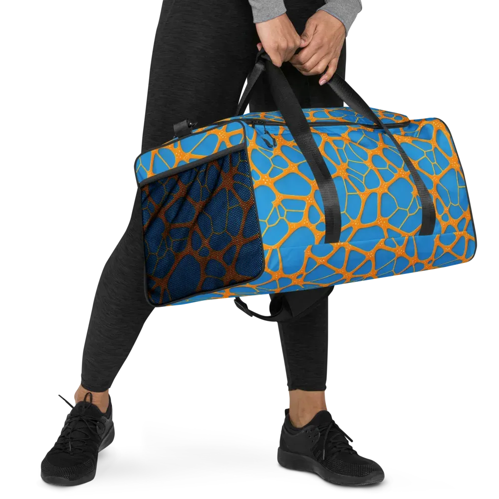 Citrus Cellscape on Duffle Bag — Right Front