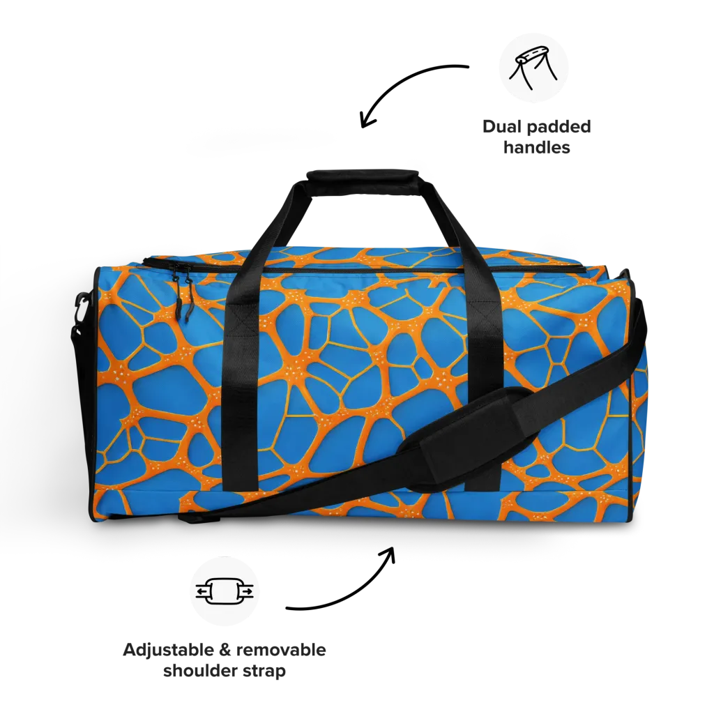 Citrus Cellscape on Duffle Bag — Front