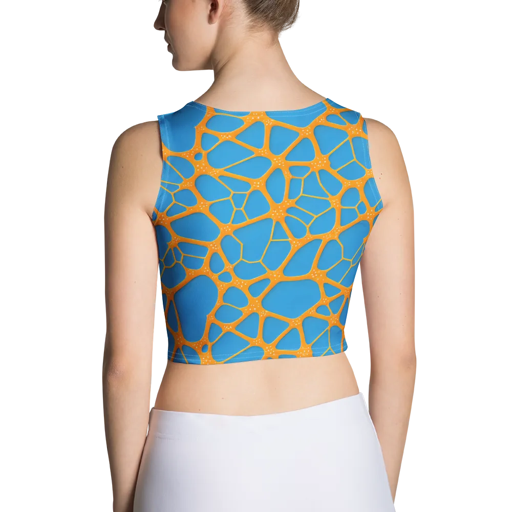 Citrus Cellscape on Crop Top — Back