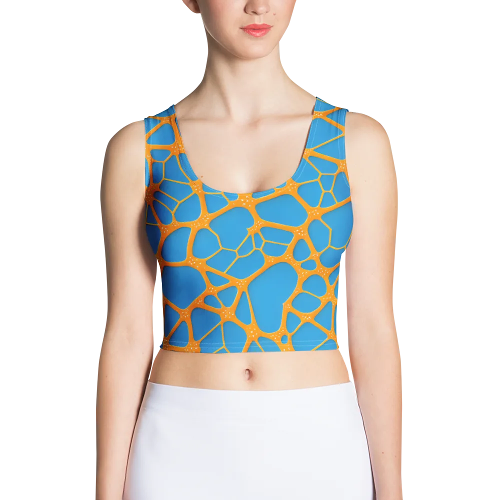Citrus Cellscape on Crop Top — Front