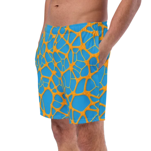 Citrus Cellscape on a Swim Trunks