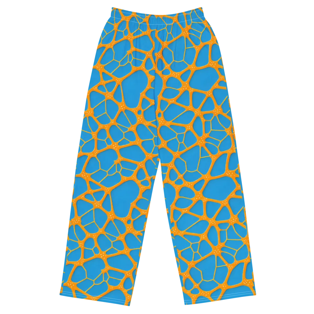 Citrus Cellscape on Wide-Leg Pants — Front