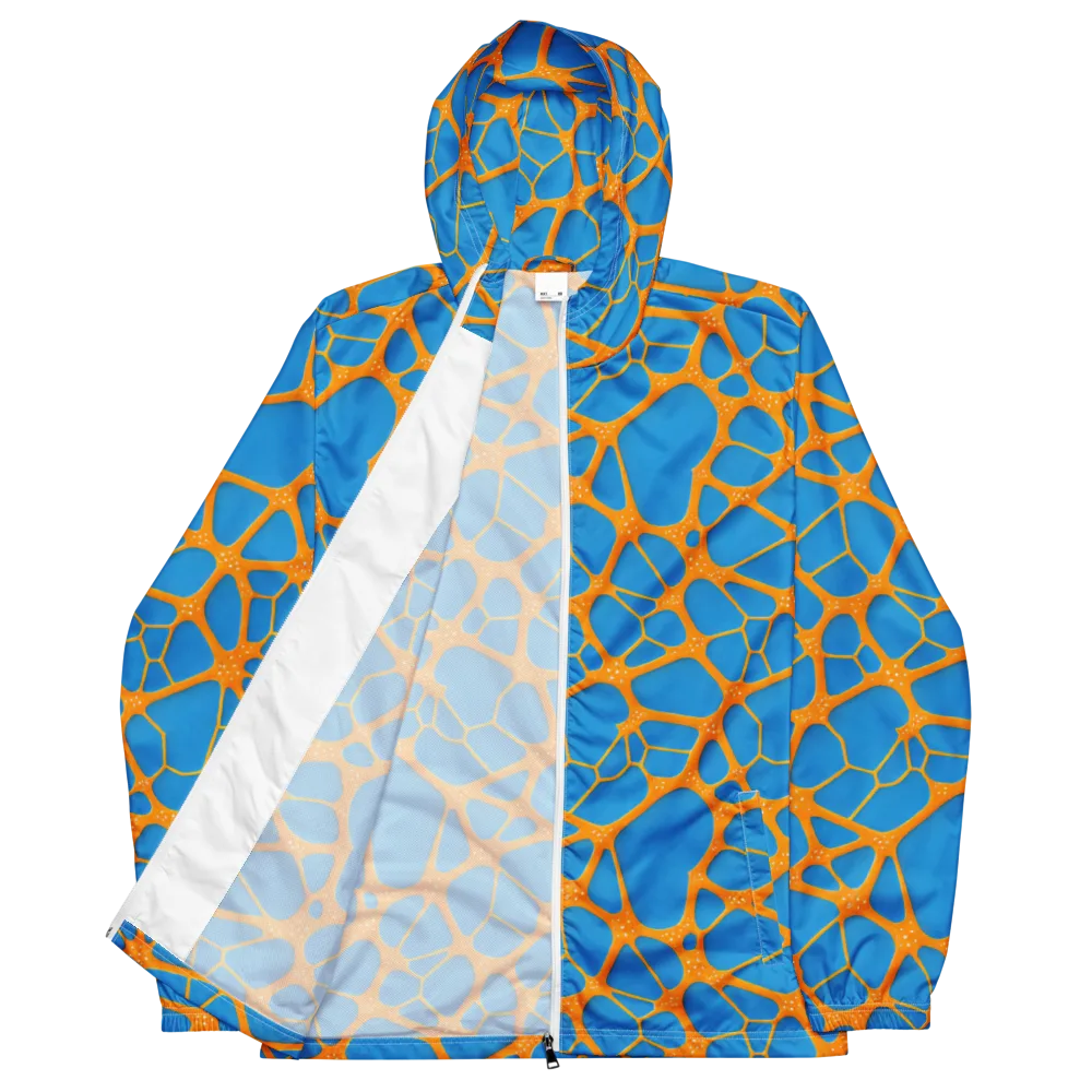 Citrus Cellscape on Men's Windbreaker — Front