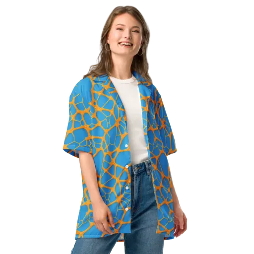Citrus Cellscape on a Button Shirt