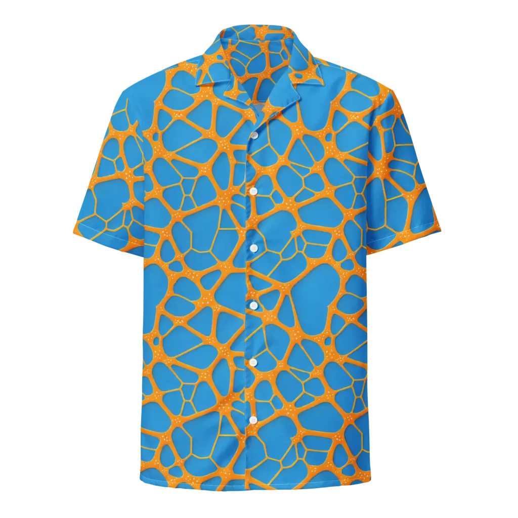 Citrus Cellscape on Button Shirt — Front