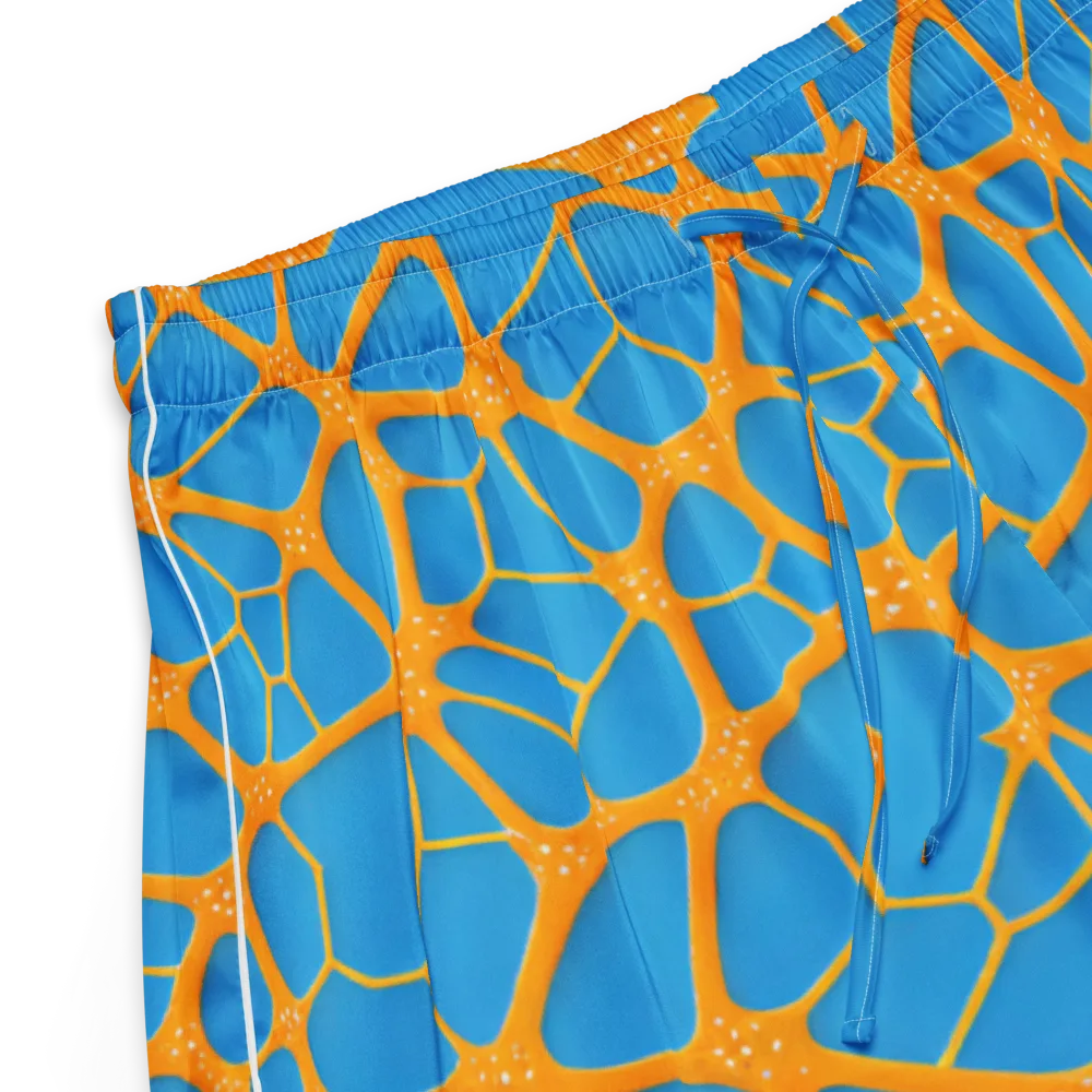 Citrus Cellscape on Women's Pajama Shorts — Product details