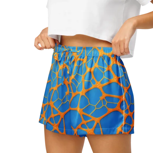 Citrus Cellscape on a Women's Pajama Shorts