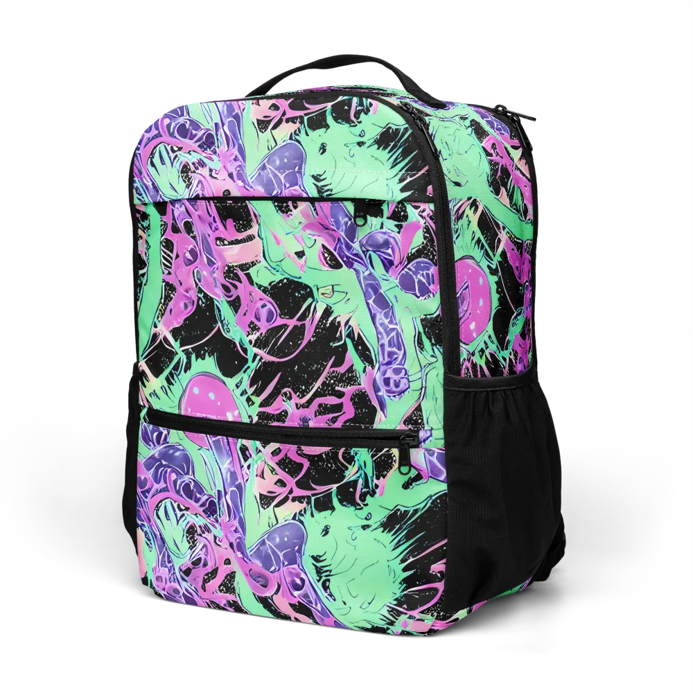 Candy Static on Utility Backpack — Left Front
