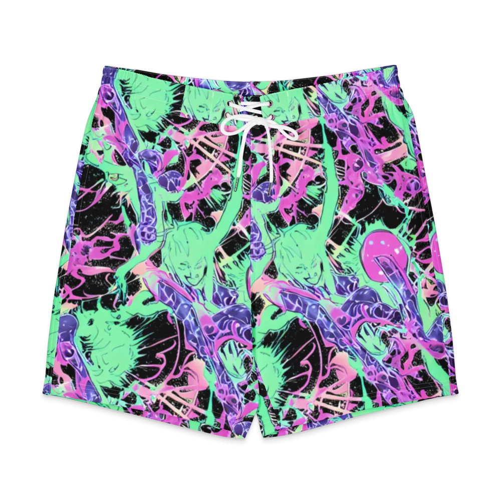 Candy Static on Men's Board Shorts — Front