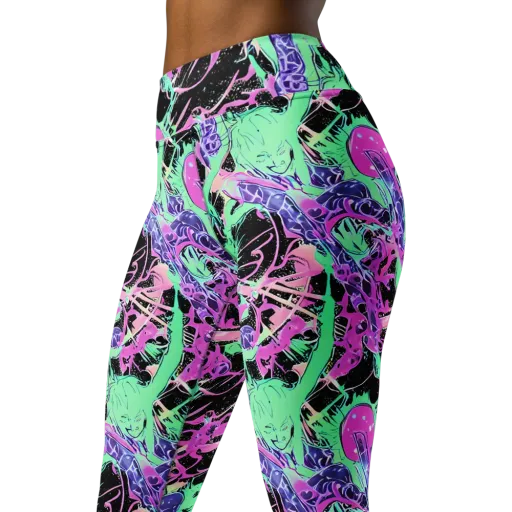 Candy Static on a Yoga Leggings