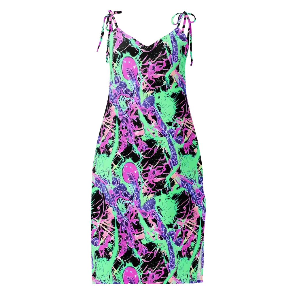 Candy Static on Slip Dress — Front