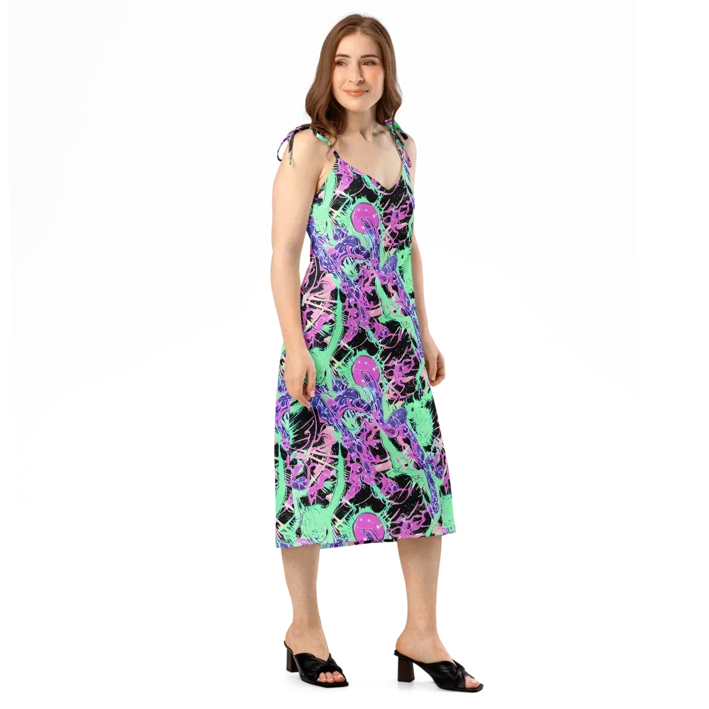 Candy Static on Slip Dress — Right Front