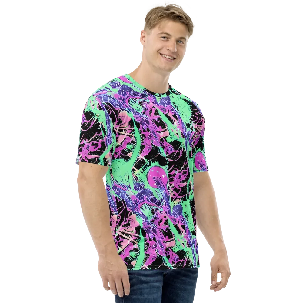 Candy Static on Men's Crew Neck T-Shirt — Right