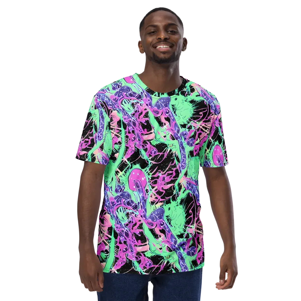 Candy Static on Men's Crew Neck T-Shirt — Front
