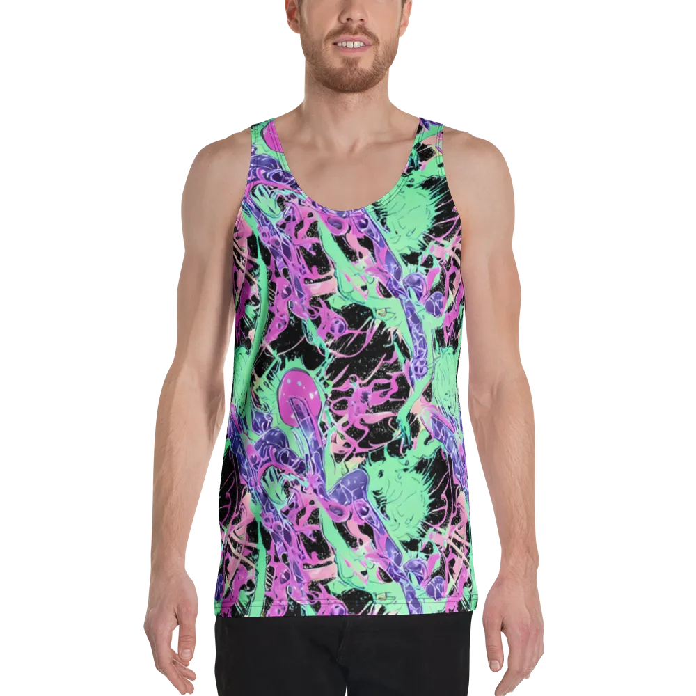 Candy Static on Men's Tank Top — Front
