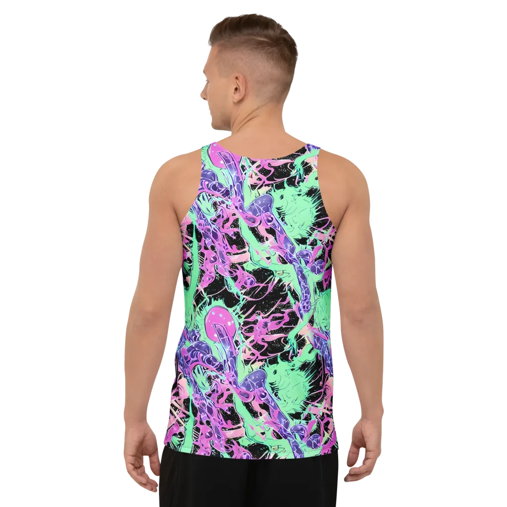 Candy Static on Men's Tank Top — Back