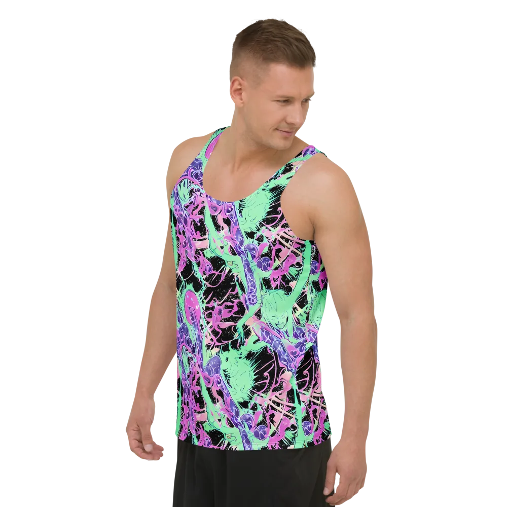 Candy Static on Men's Tank Top — Left Front