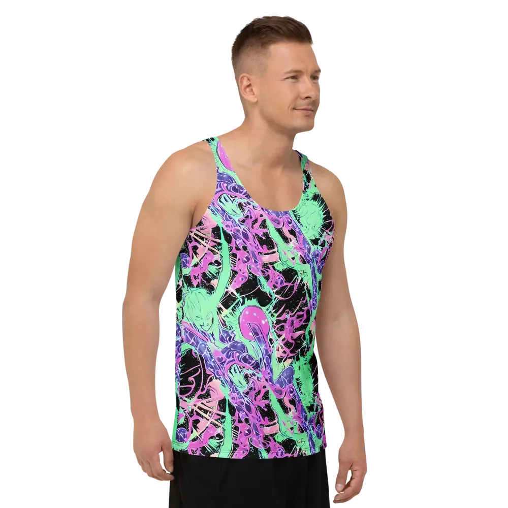 Candy Static on Men's Tank Top — Right Front