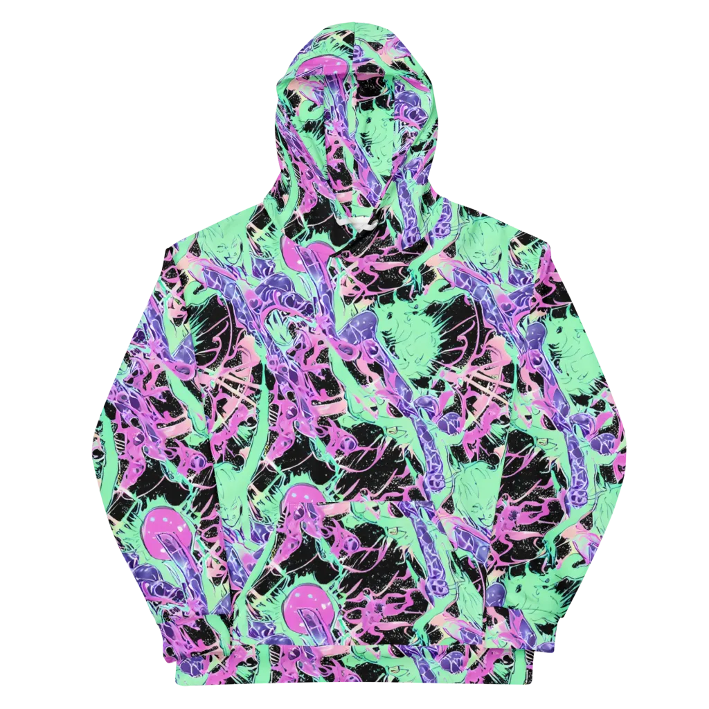 Candy Static on Cotton Hoodie — Front