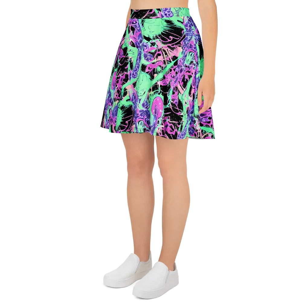 Candy Static on Skater Skirt — Left
