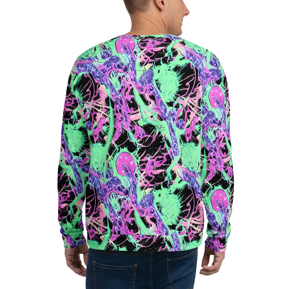 Candy Static on Sweatshirt — Back