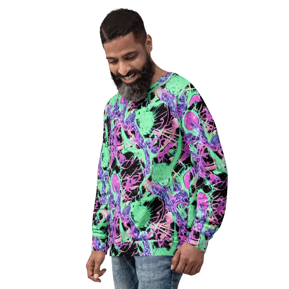 Candy Static on Sweatshirt — Left Front