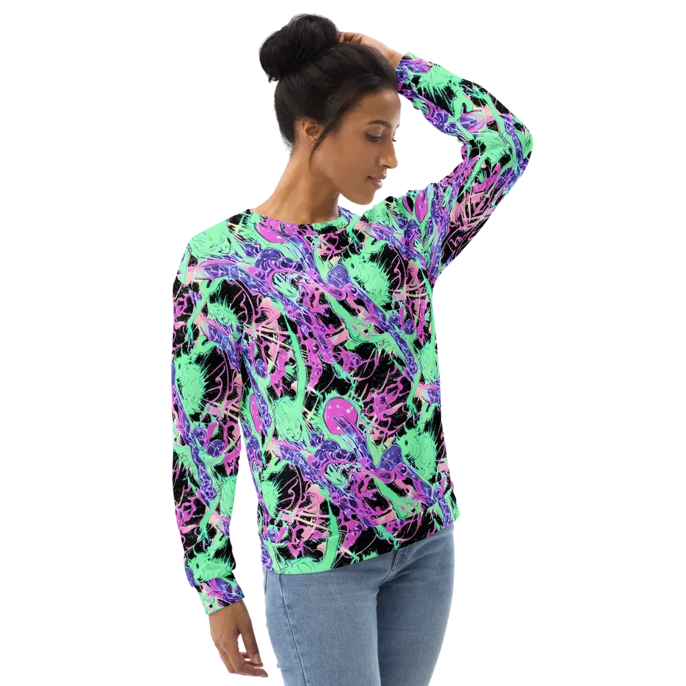Candy Static on Sweatshirt — Right Front