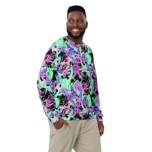 Candy Static on a Sweatshirt