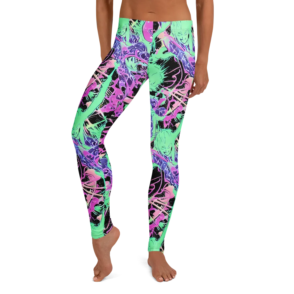 Candy Static on Leggings — Front