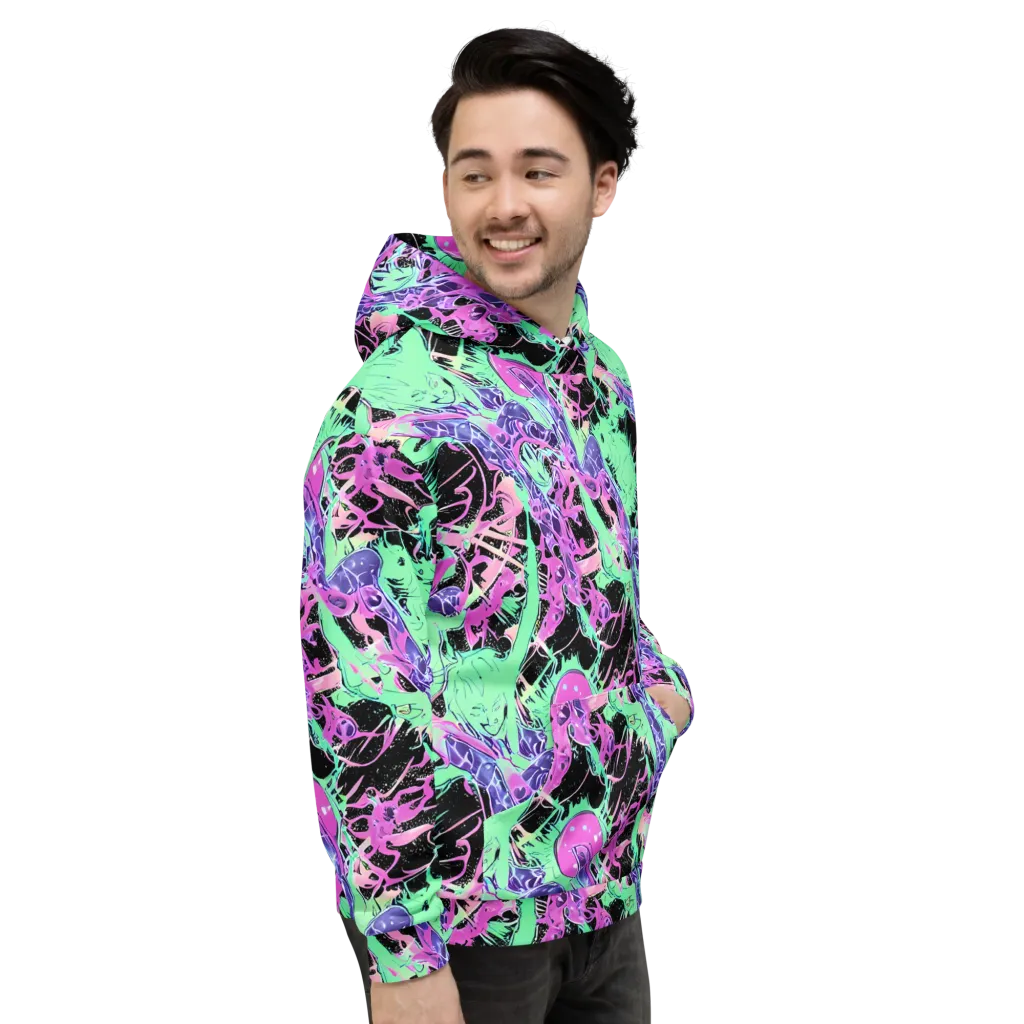 Candy Static on Hoodie — Right