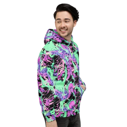 Candy Static on a Hoodie