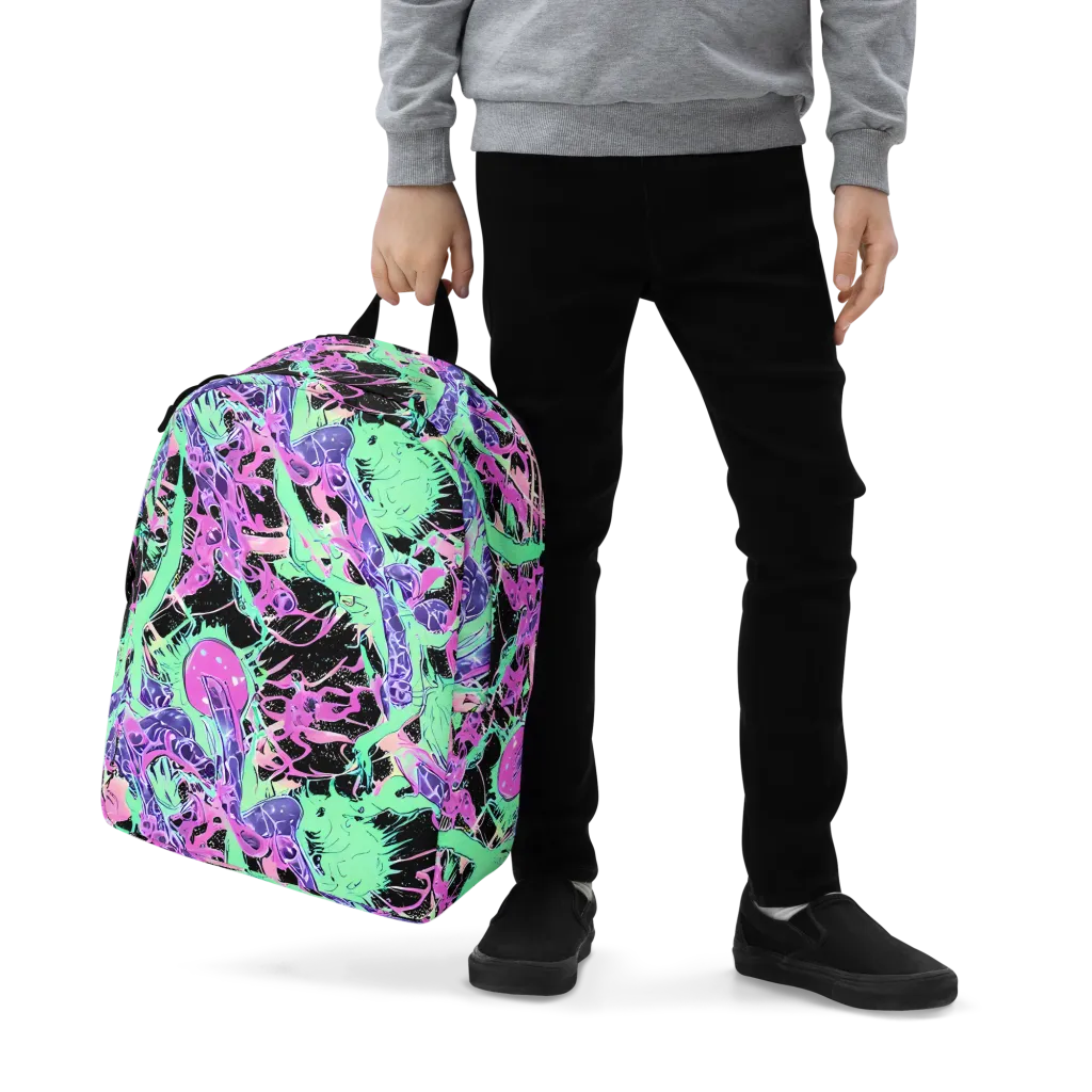 Candy Static on Minimalist Backpack — Zoomed-in