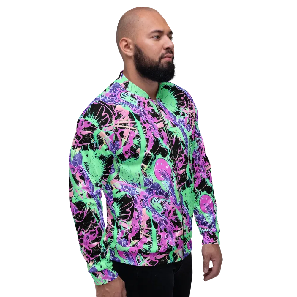 Candy Static on Bomber Jacket — Right