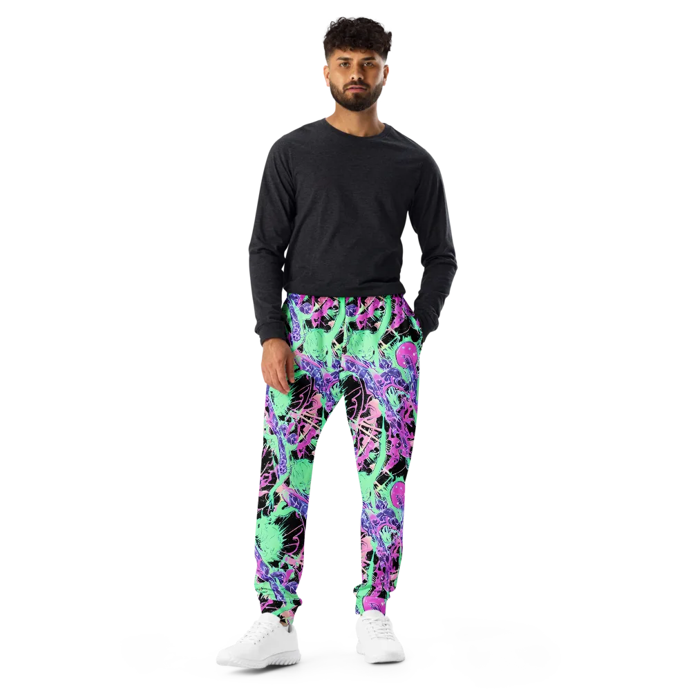Candy Static on Men's Joggers — Front