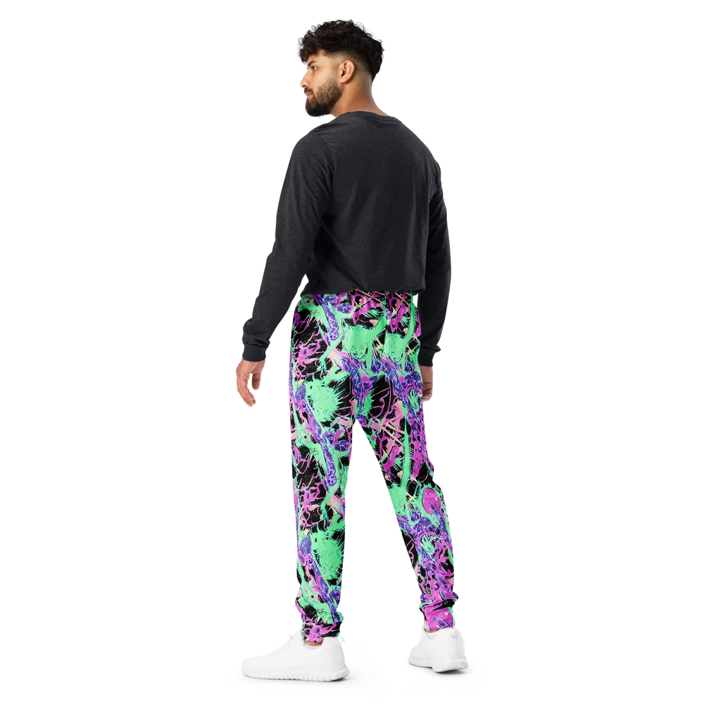 Candy Static on Men's Joggers — Back