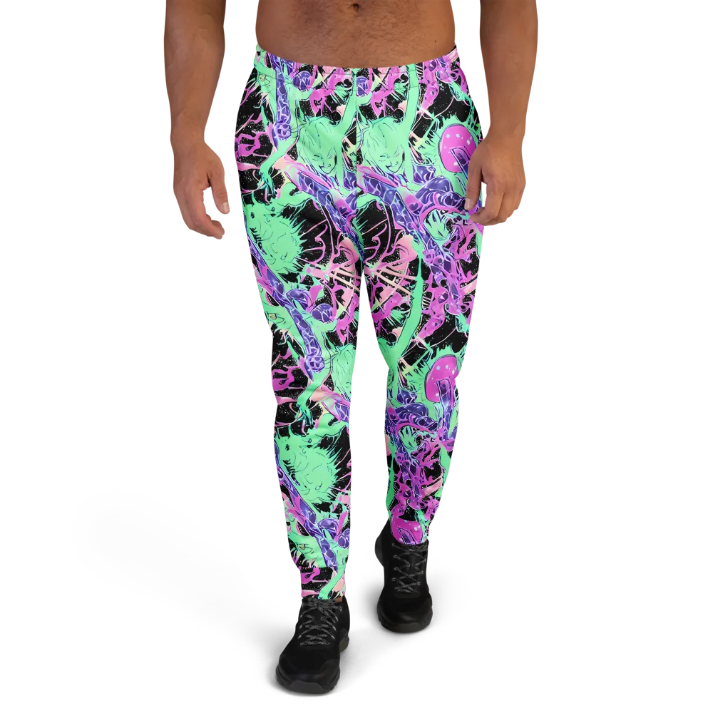 Candy Static on Men's Joggers — Front