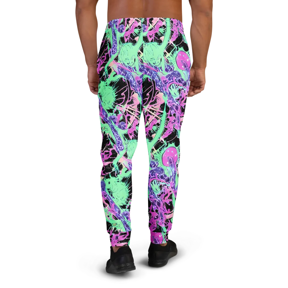 Candy Static on Men's Joggers — Back