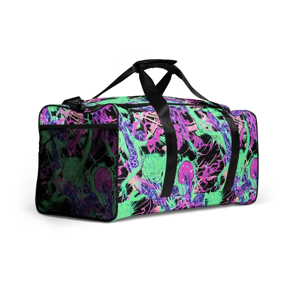 Candy Static on Duffle Bag — Right Front