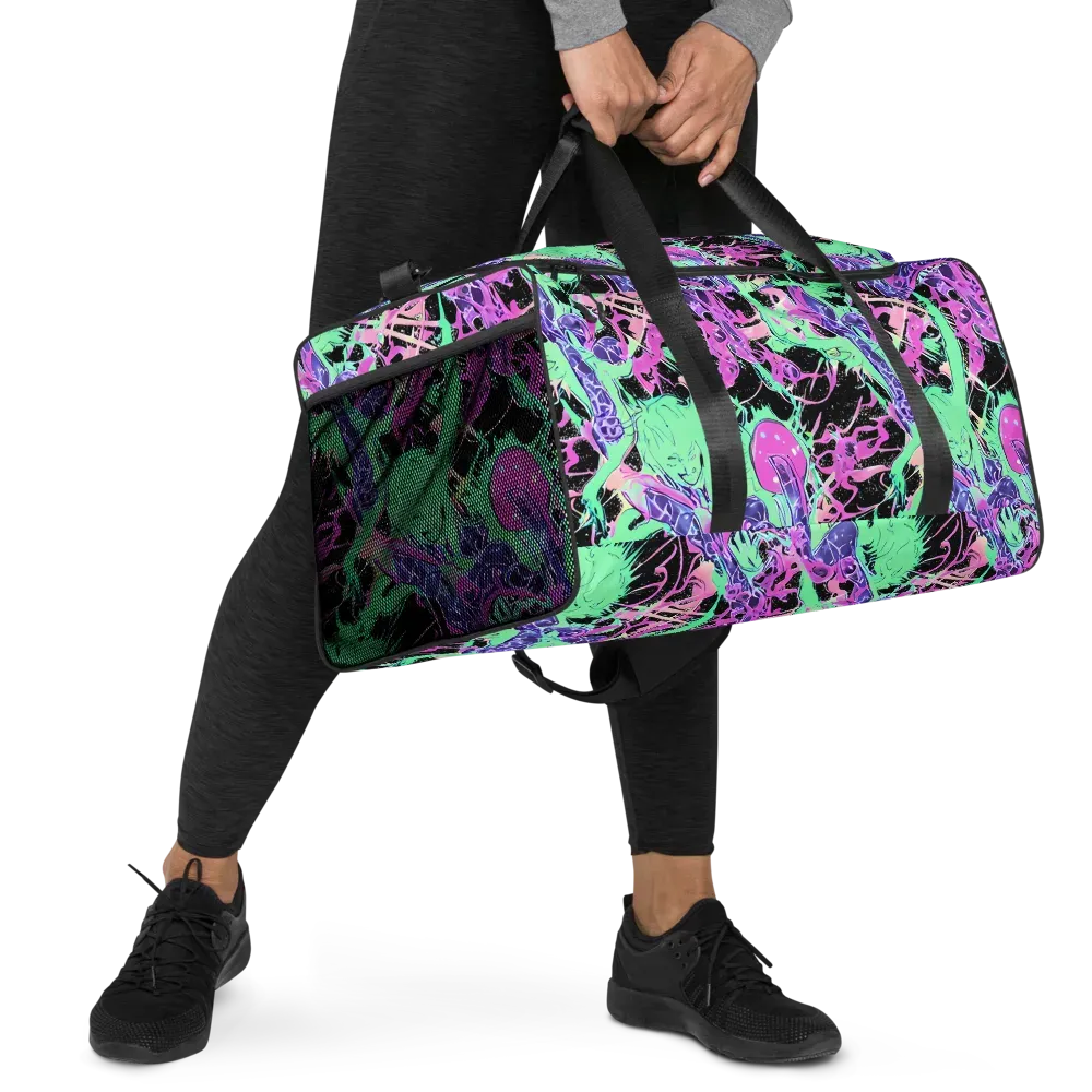 Candy Static on Duffle Bag — Right Front
