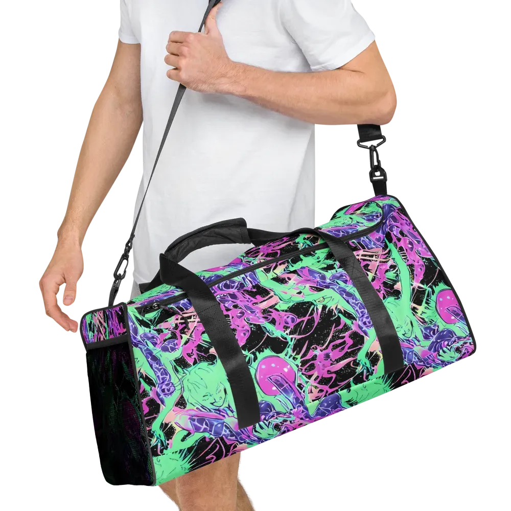 Candy Static on Duffle Bag — Right Front