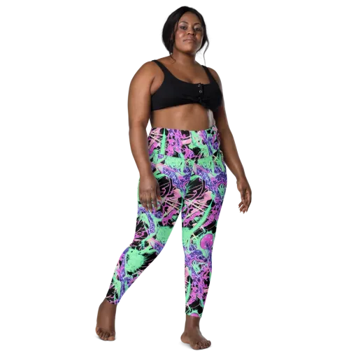 Candy Static on a Leggings with Pockets