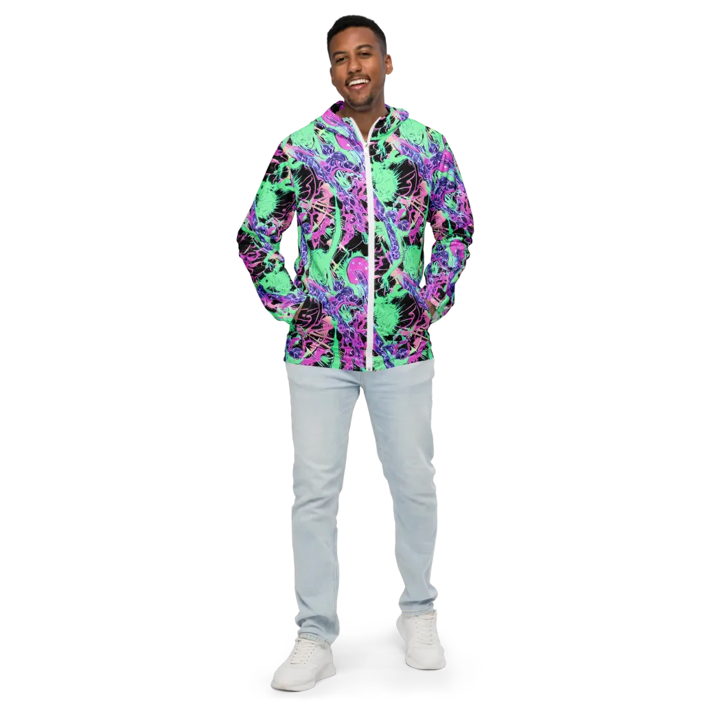 Candy Static on Men's Windbreaker — Front