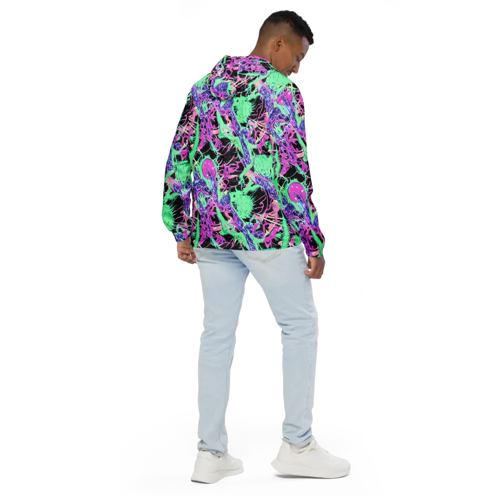 Candy Static on Men's Windbreaker — Back