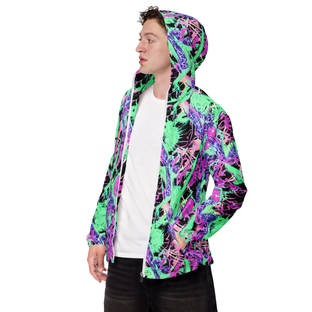 Candy Static on Men's Windbreaker — Left Front