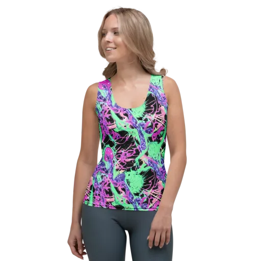 Candy Static on a Women's Tank Top